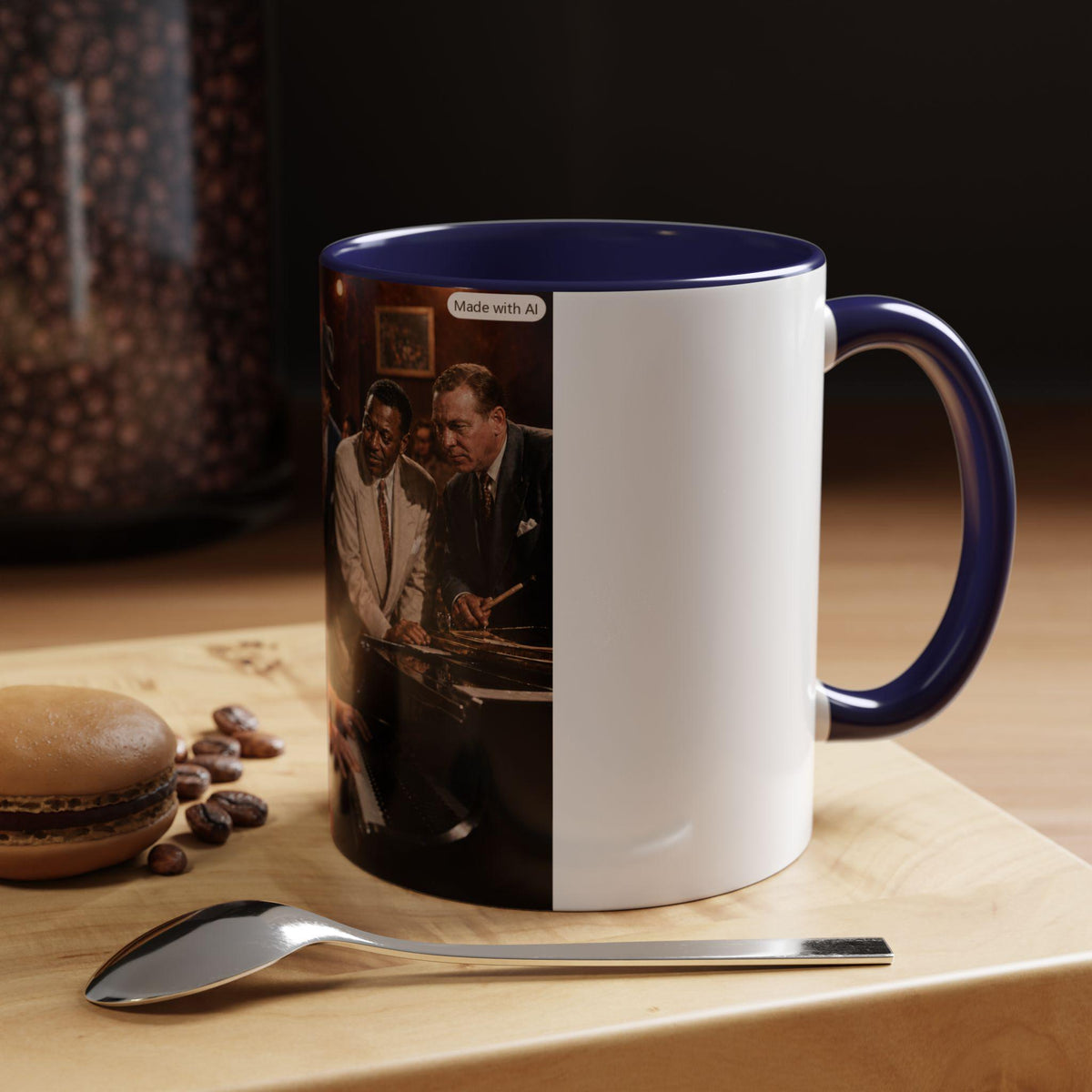 Vintage Jazz Scene Accent Coffee Mug | 11oz 15oz