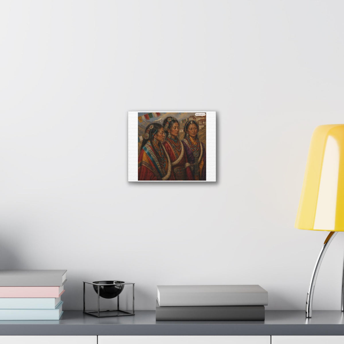 Tibetan Women Portrait Canvas Stretched | 0.75"
