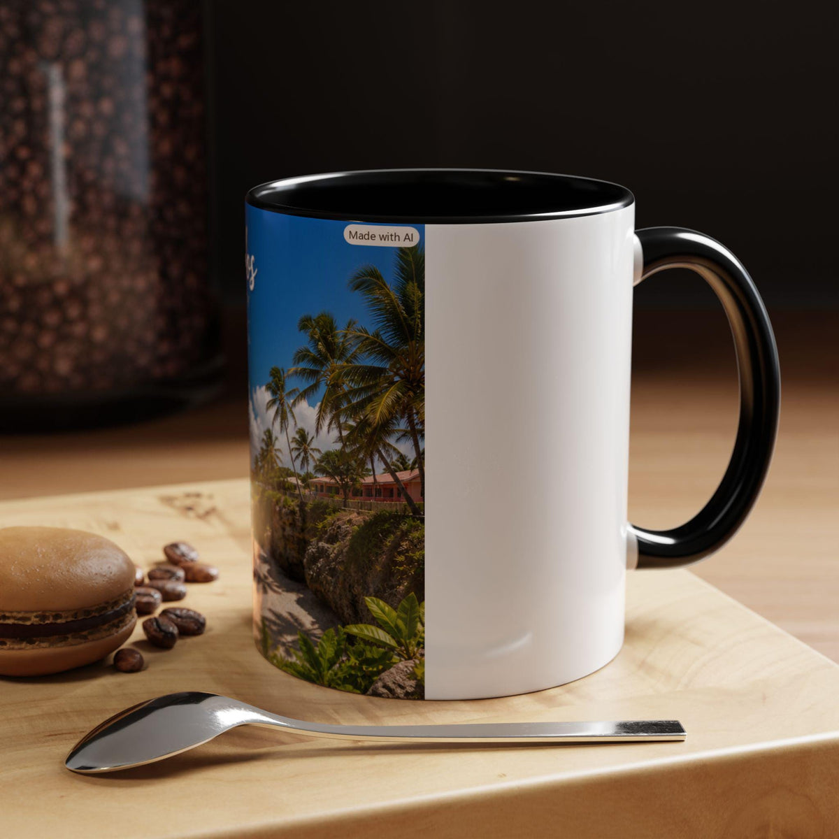 Barbados Scenic Beauty Mug | Beach Palm Trees Coffee Mug