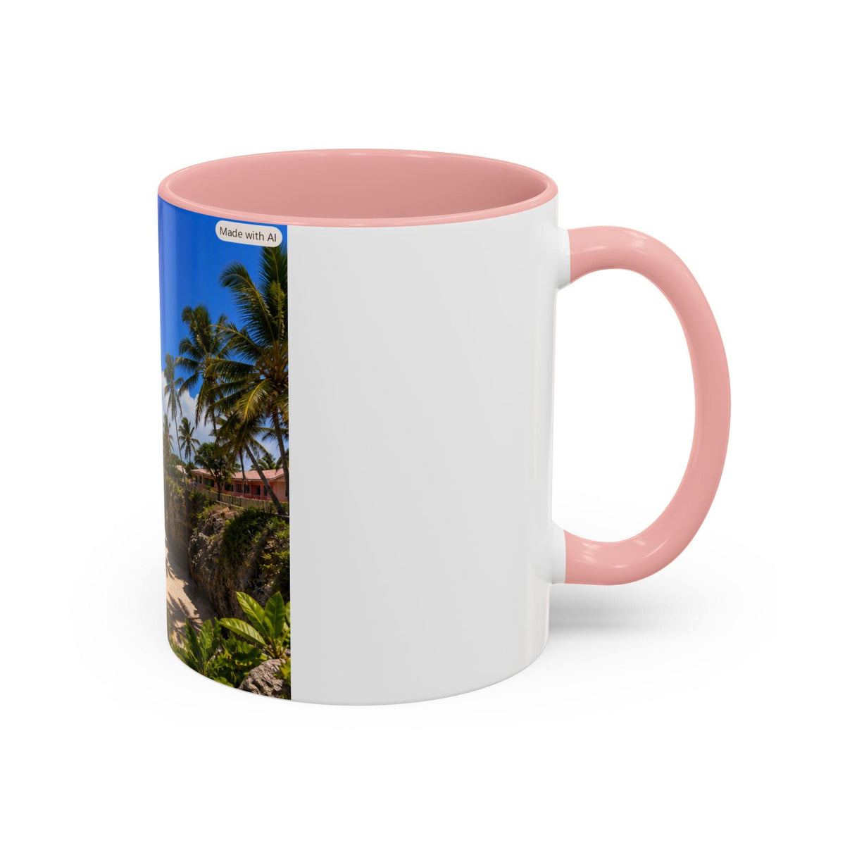 Barbados Scenic Beauty Mug | Beach Palm Trees Coffee Mug