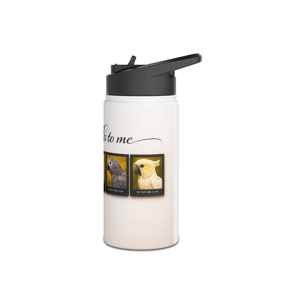 Parrot Portraits Water Bottle | Stainless Steel Bottle