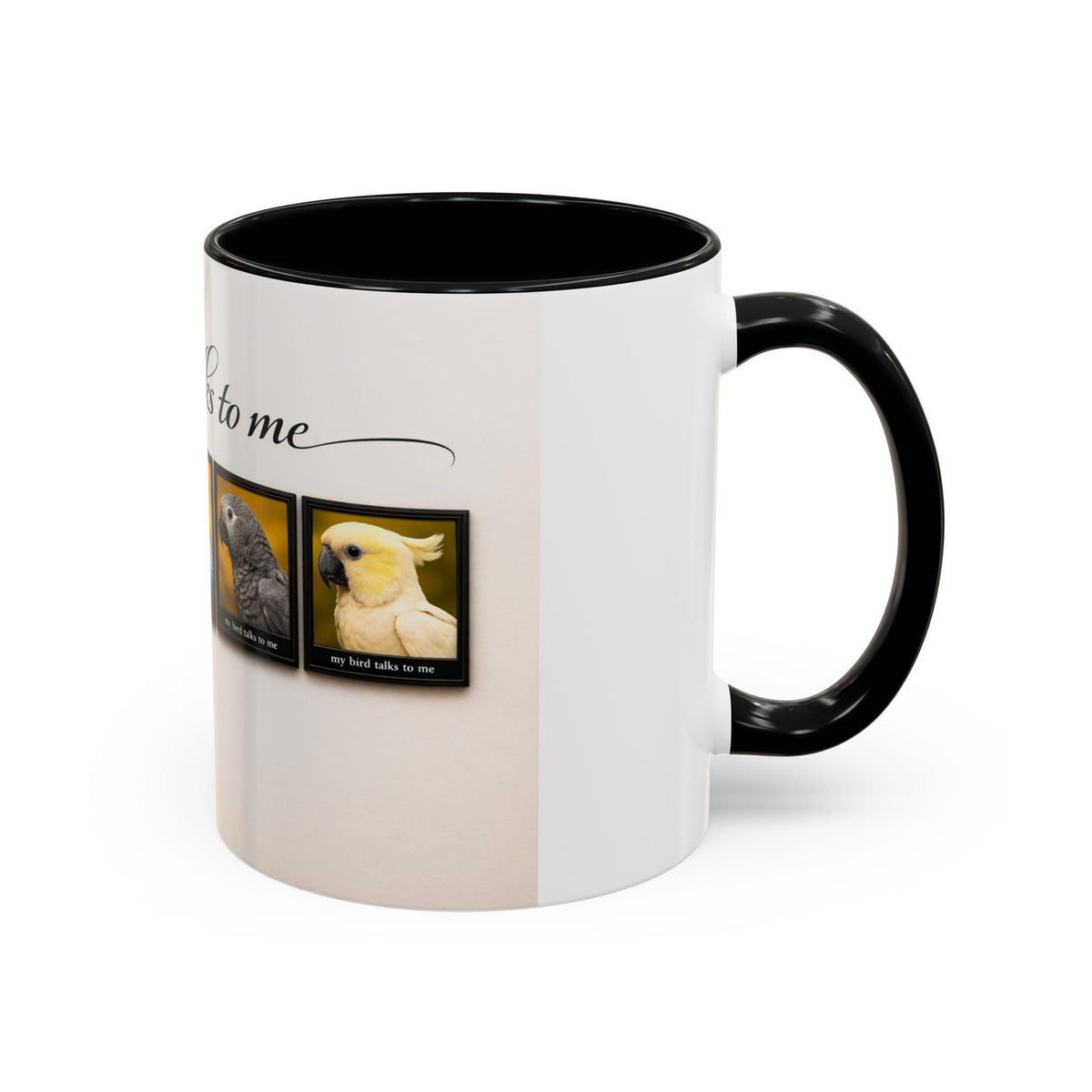 My Bird Talks To Me mug | Parrot, Cockatiel, Budgie, African Grey coffee mug