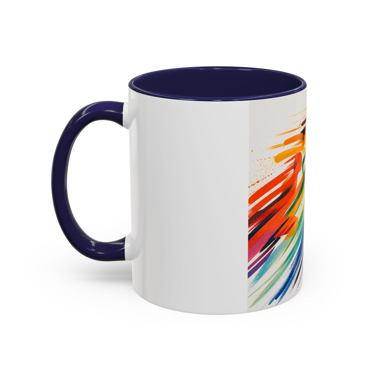 Colorful Runners Mug | Accent Coffee Mug