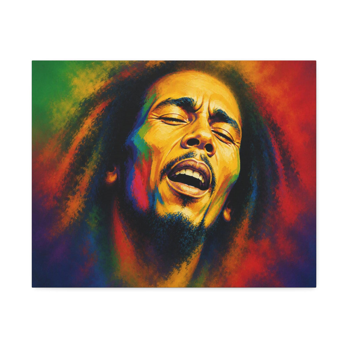 Raggae Portrait Canvas Stretched 1.5" | Reggae Music Art
