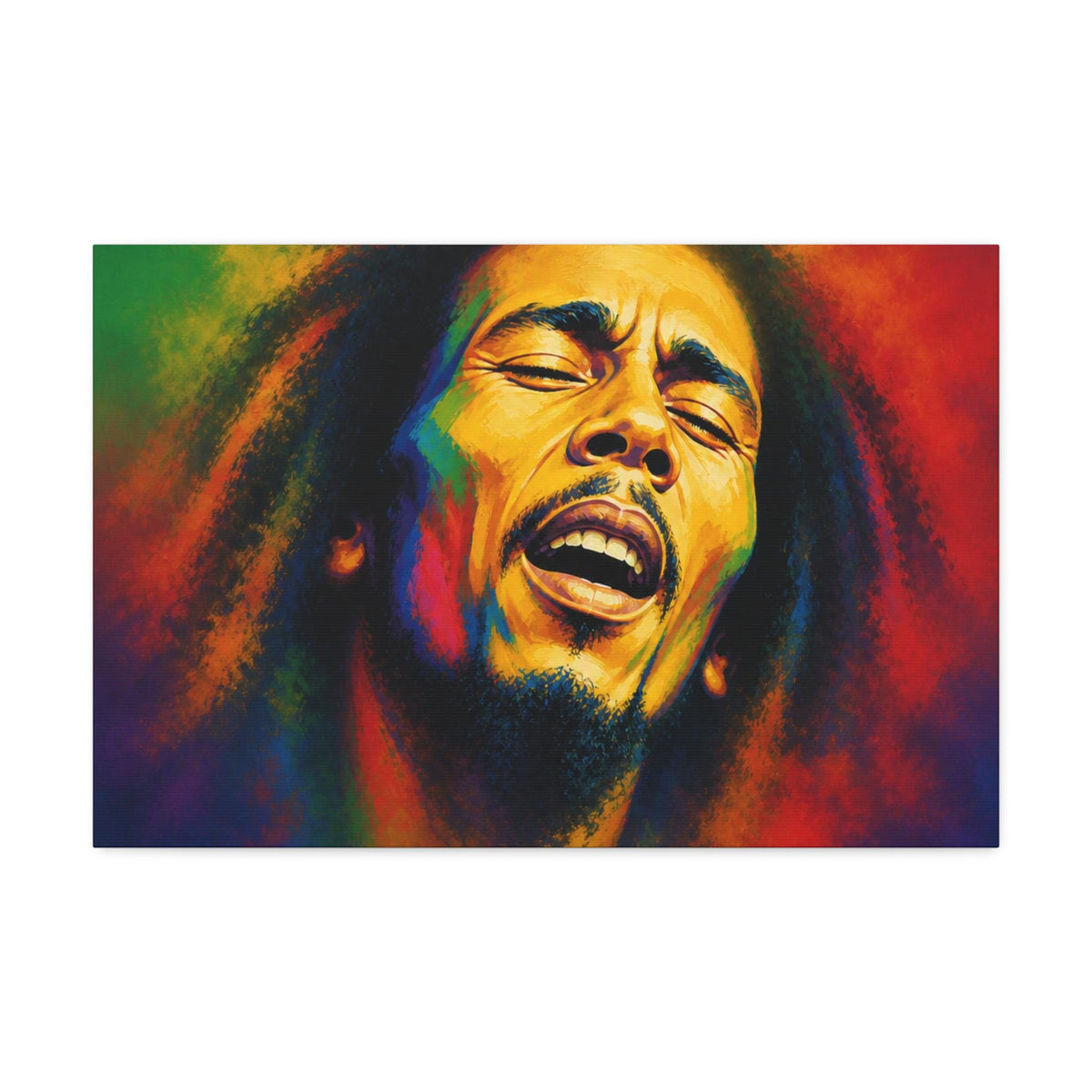 Raggae Portrait Canvas Stretched 1.5" | Reggae Music Art