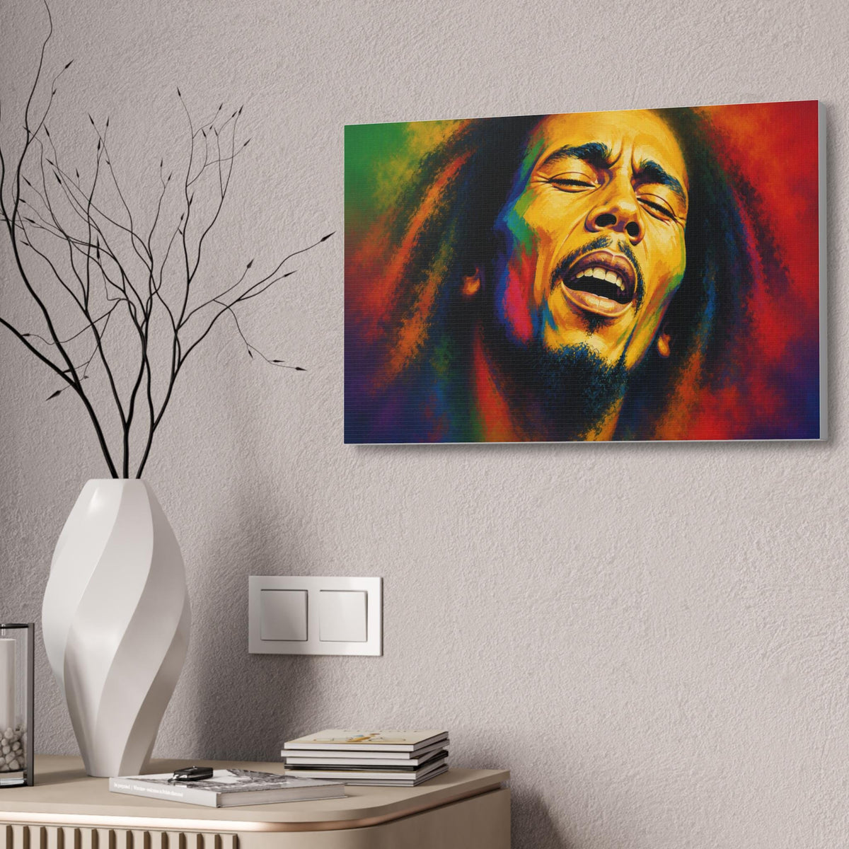 Raggae Portrait Canvas Stretched 1.5" | Reggae Music Art