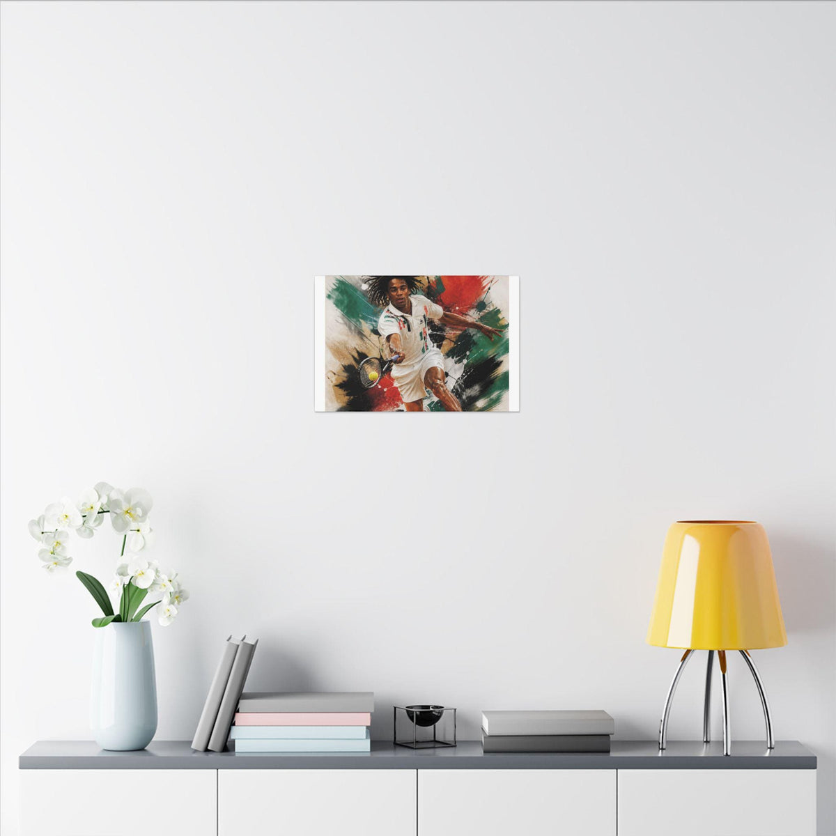 Tennis Player Action Matte Canvas