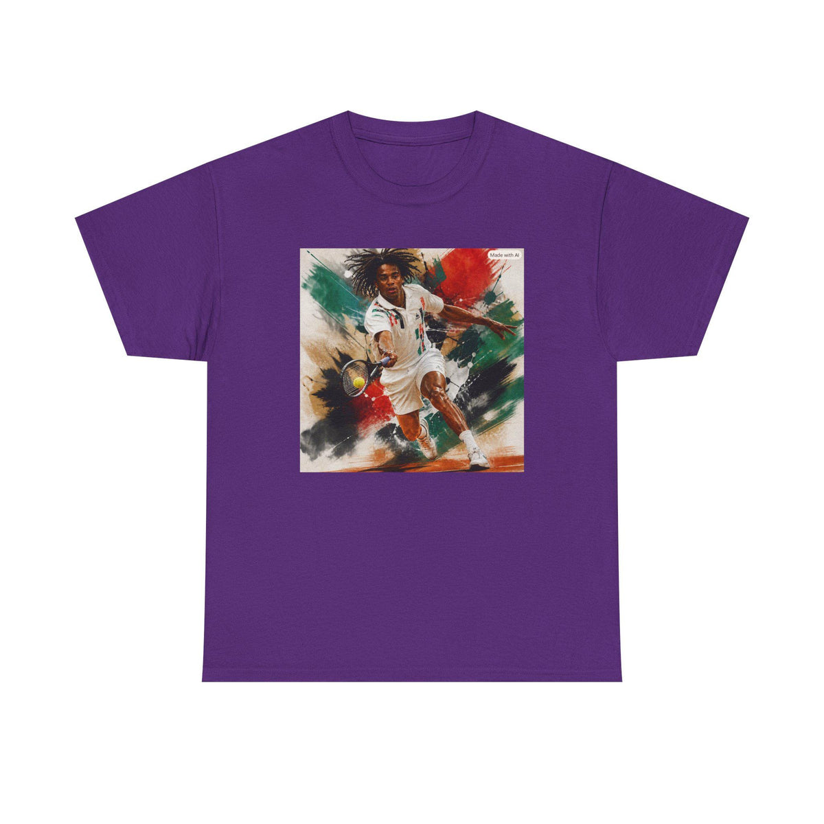 Champion Tennis Player futuristic Sports Art Tee Shirt
