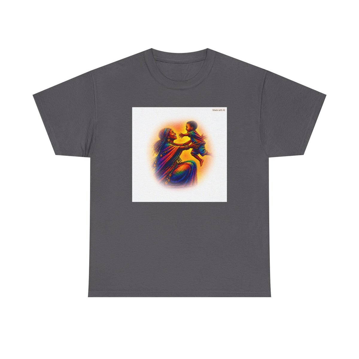 A Mother's Love Illustration Tee | Vintage Neon Art