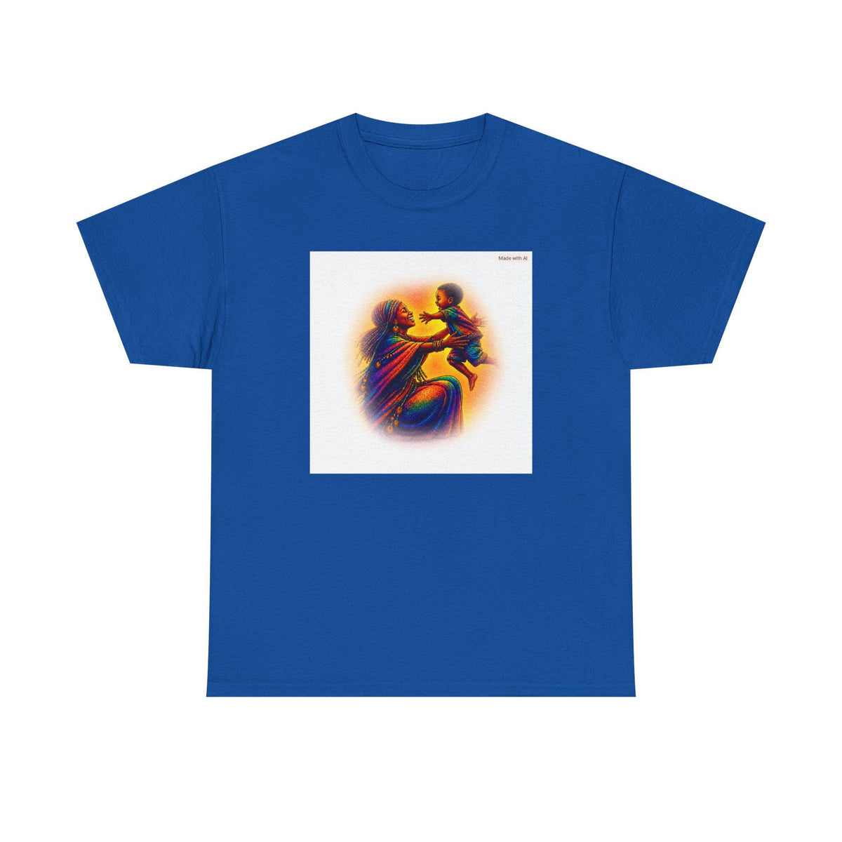 A Mother's Love Illustration Tee | Vintage Neon Art