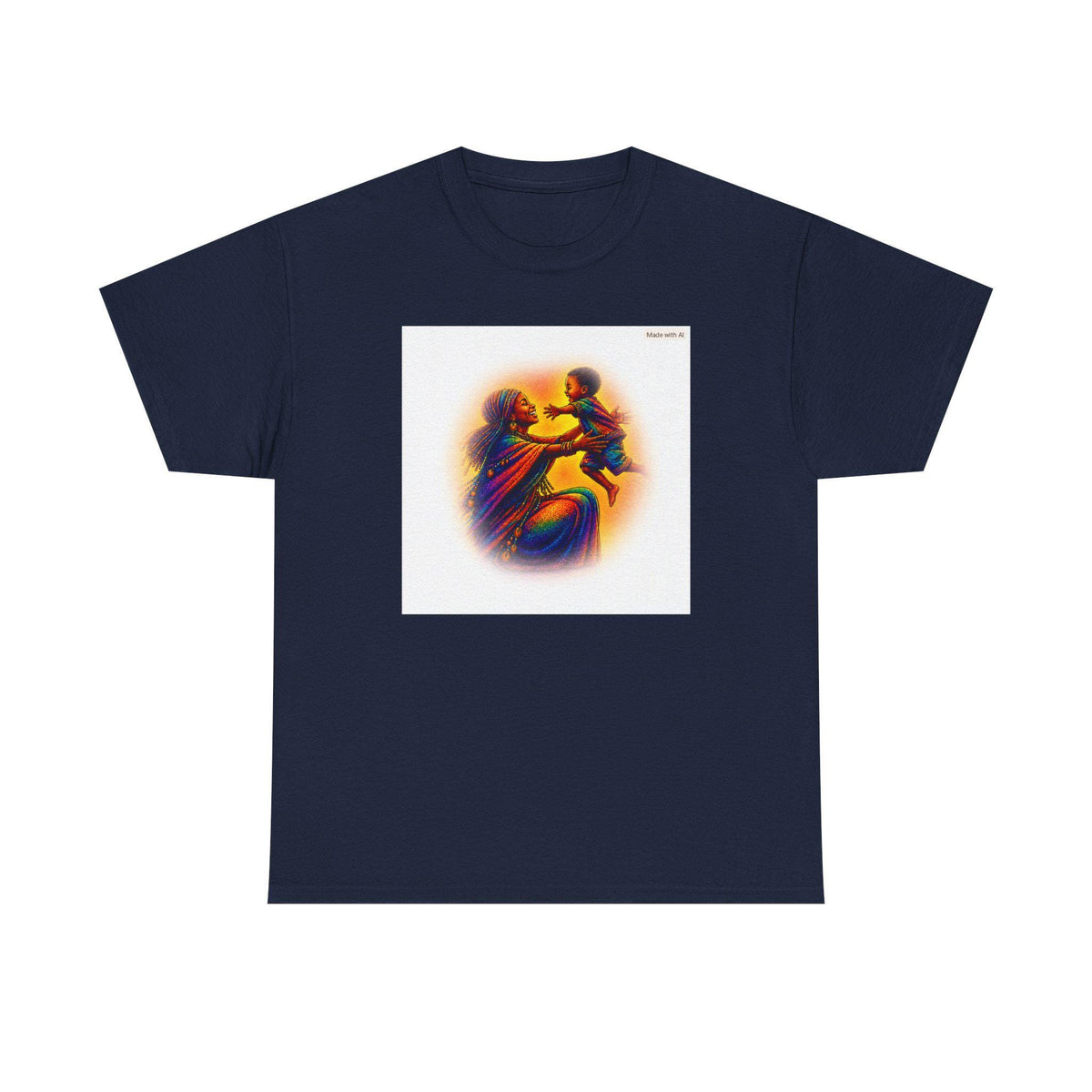 A Mother's Love Illustration Tee | Vintage Neon Art