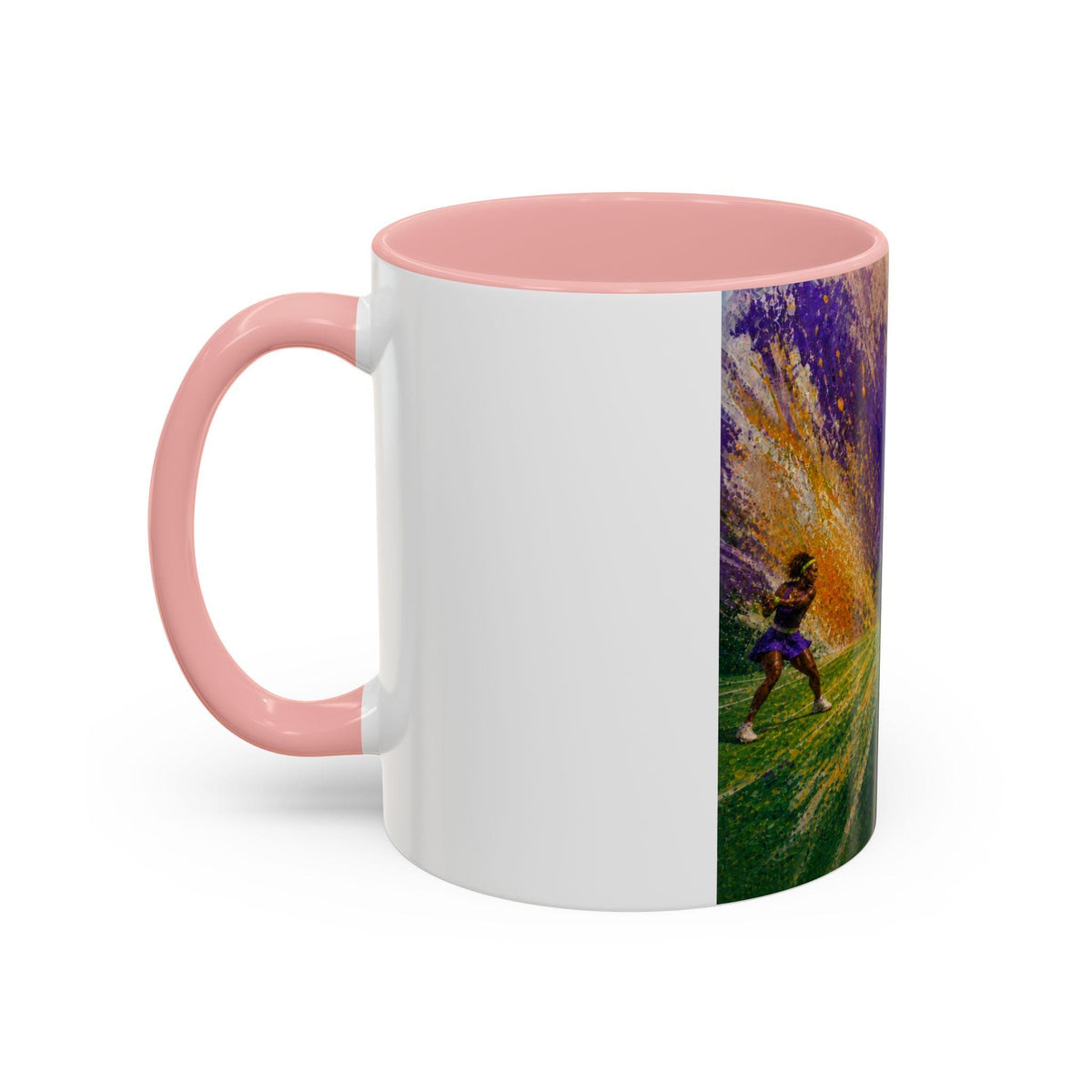 Colorful Abstract Tennis Art Mug | Accent Coffee Mug