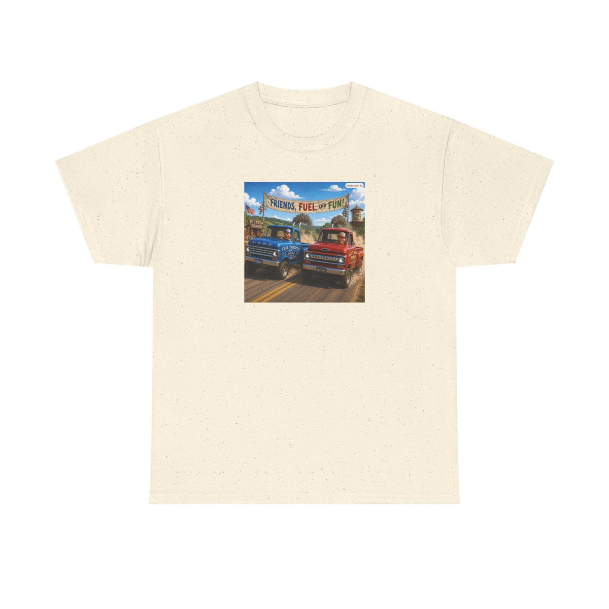 Vintage Pickup Trucks Tee | Retro Route 66 Gas Station Graphic