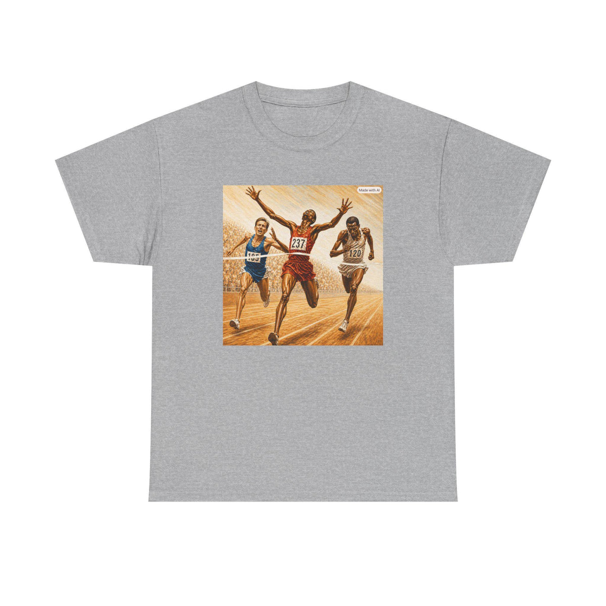 Olympic Sprint Winners T-Shirt | Vintage Track Race Illustration