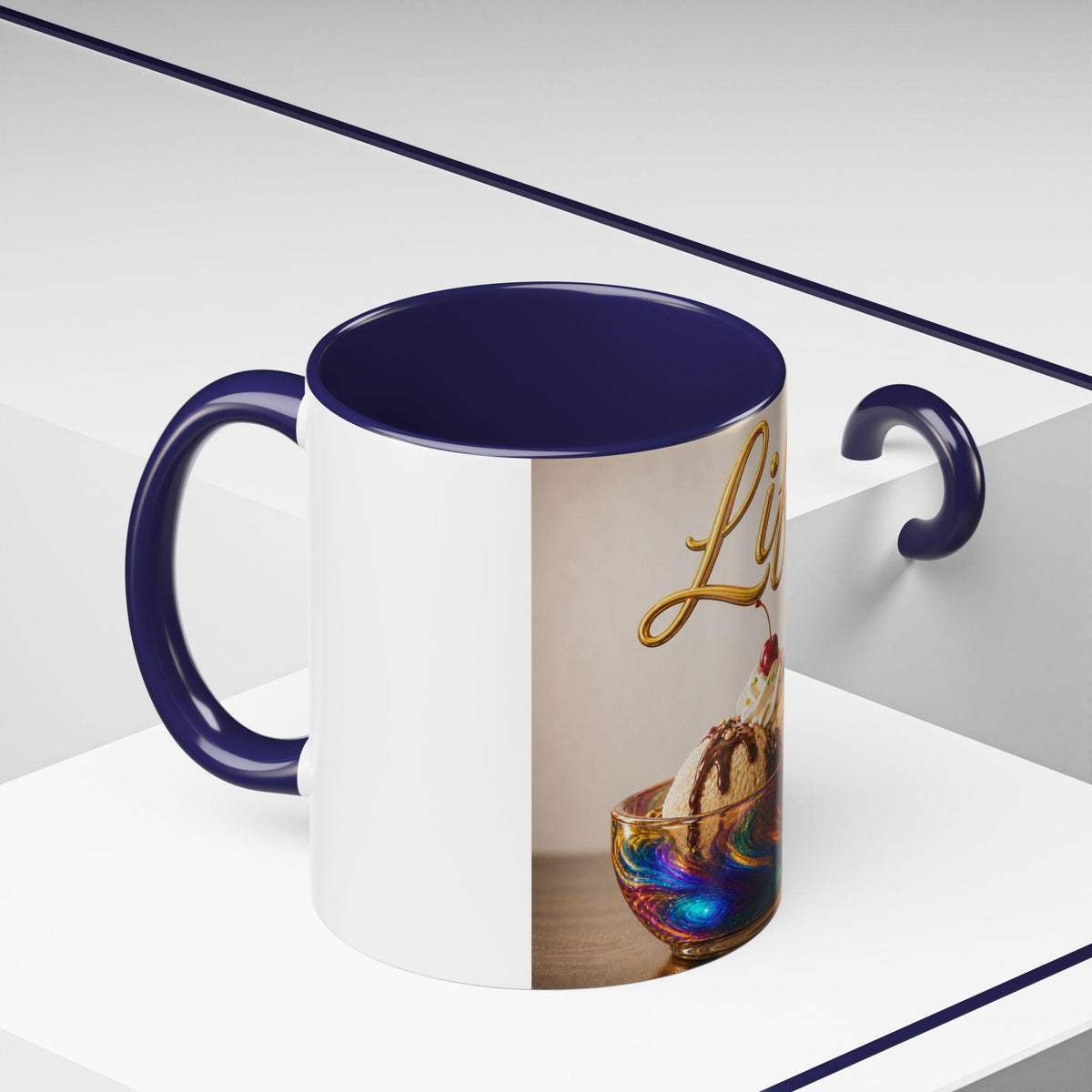 Life Ice Cream Sundae Mug | Accent Coffee Mug 11oz 15oz