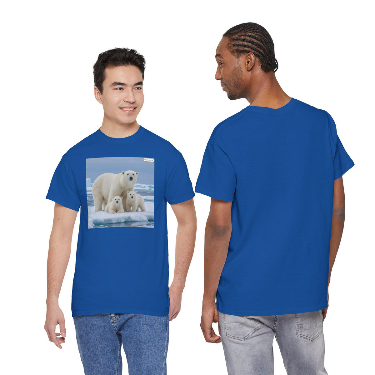 Polar Bear Family Tee | Arctic Wildlife Graphic Shirt