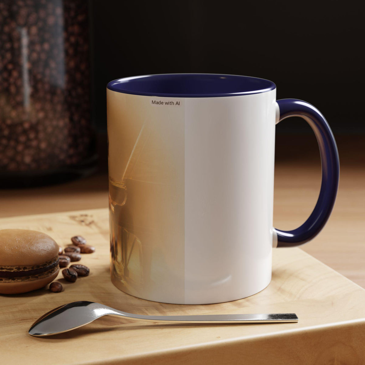 Vintage Jazz Pianist Coffee Mug | Accent 11oz or 15oz