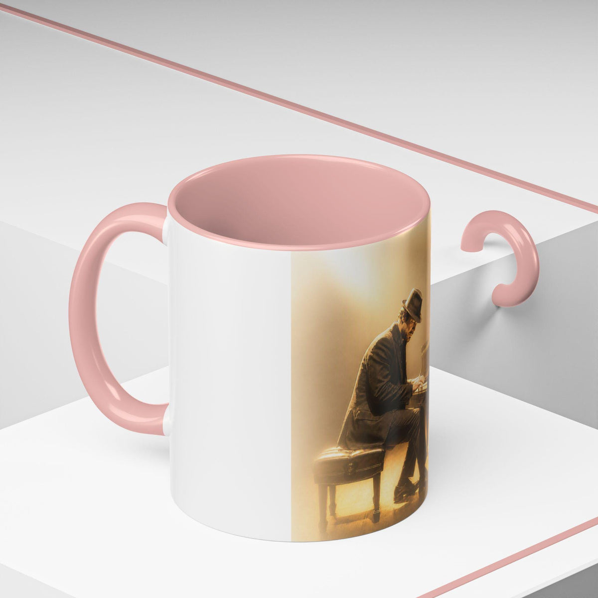 Vintage Jazz Pianist Coffee Mug | Accent 11oz or 15oz