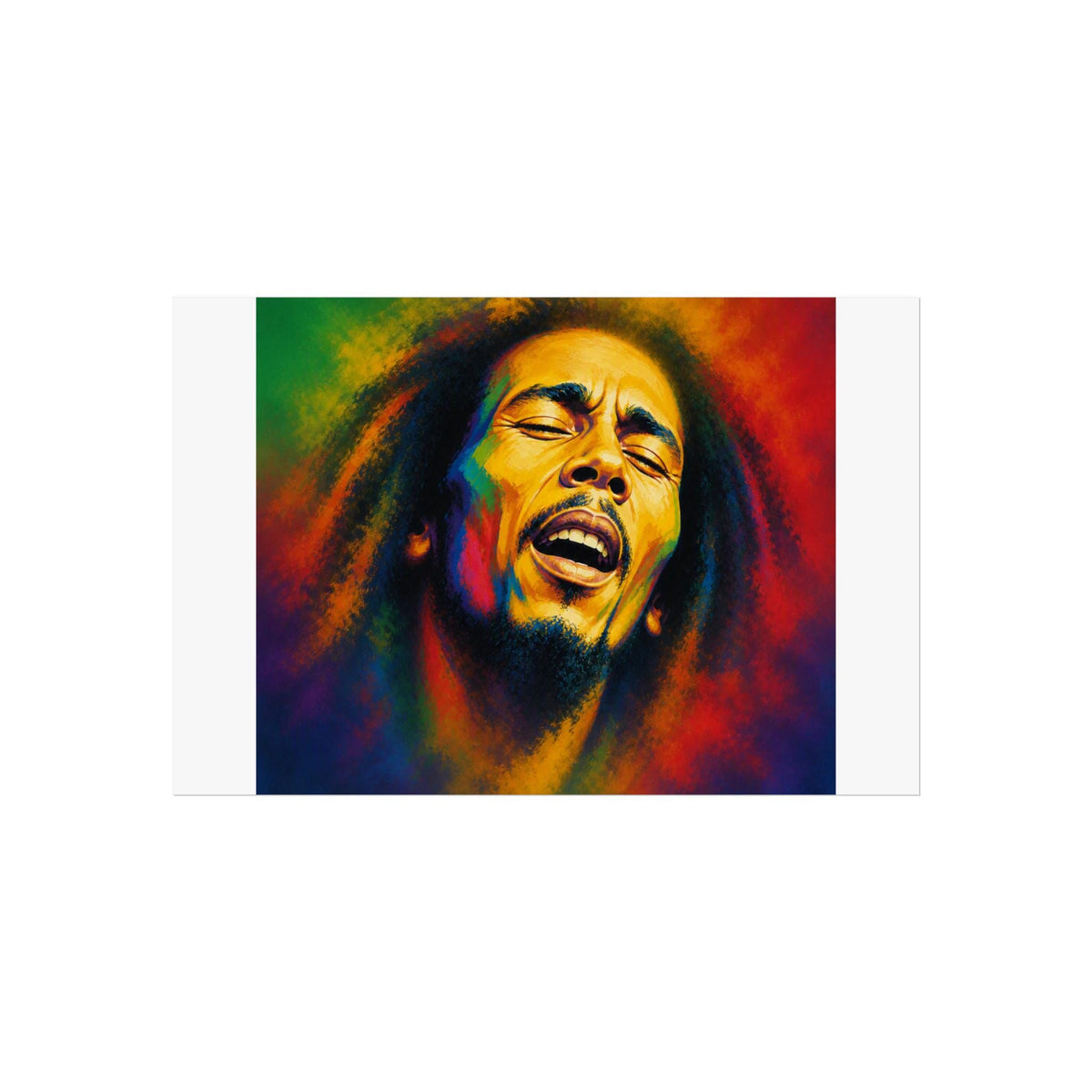 Colorful Reggae Portrait Poster | Fine Art Print
