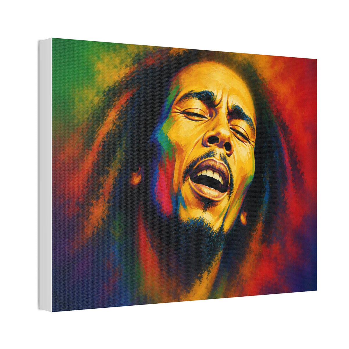 Raggae Portrait Canvas Stretched 1.5" | Reggae Music Art
