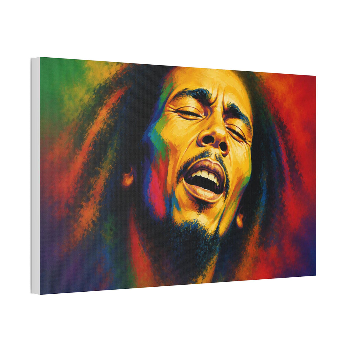 Raggae Portrait Canvas Stretched 1.5" | Reggae Music Art