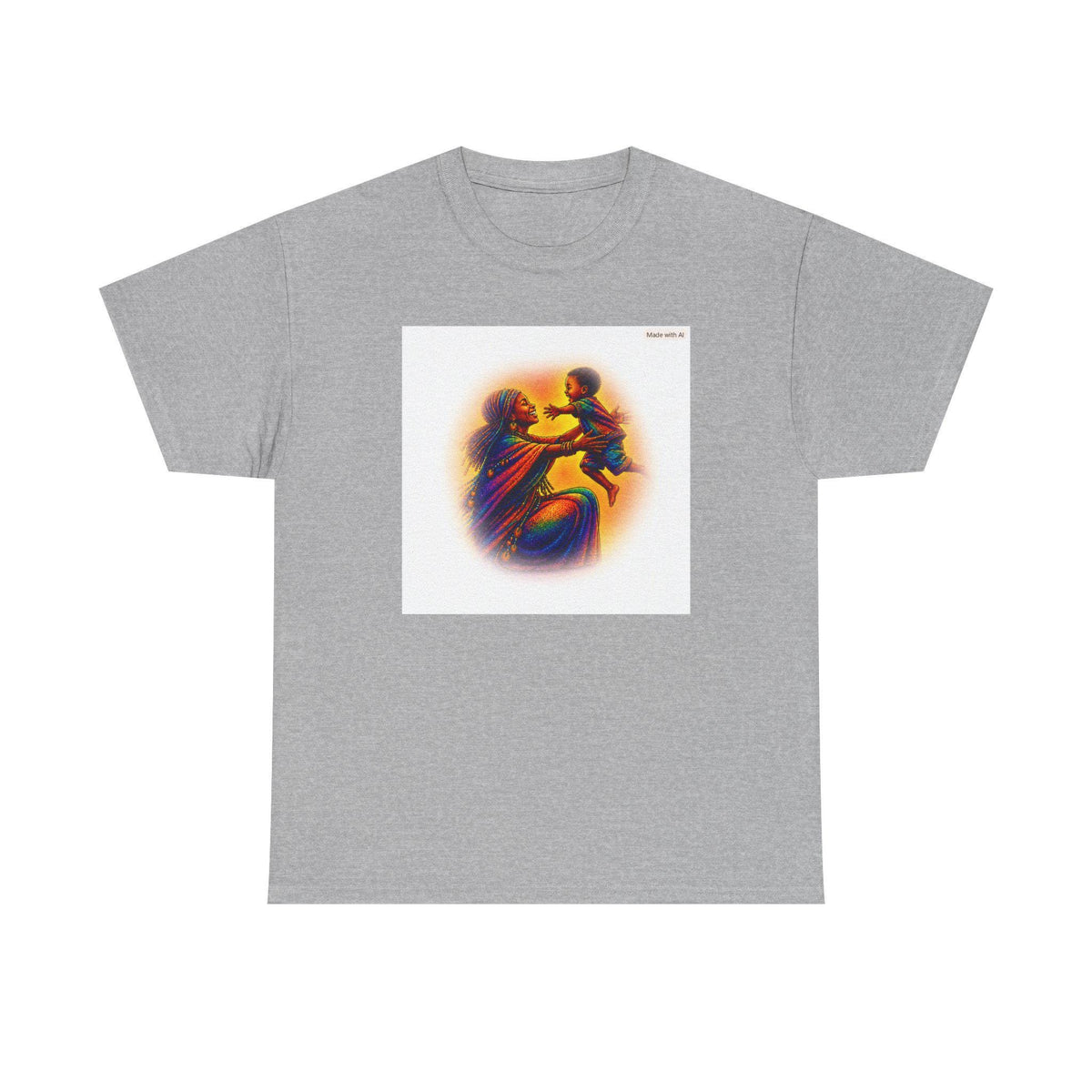 A Mother's Love Illustration Tee | Vintage Neon Art