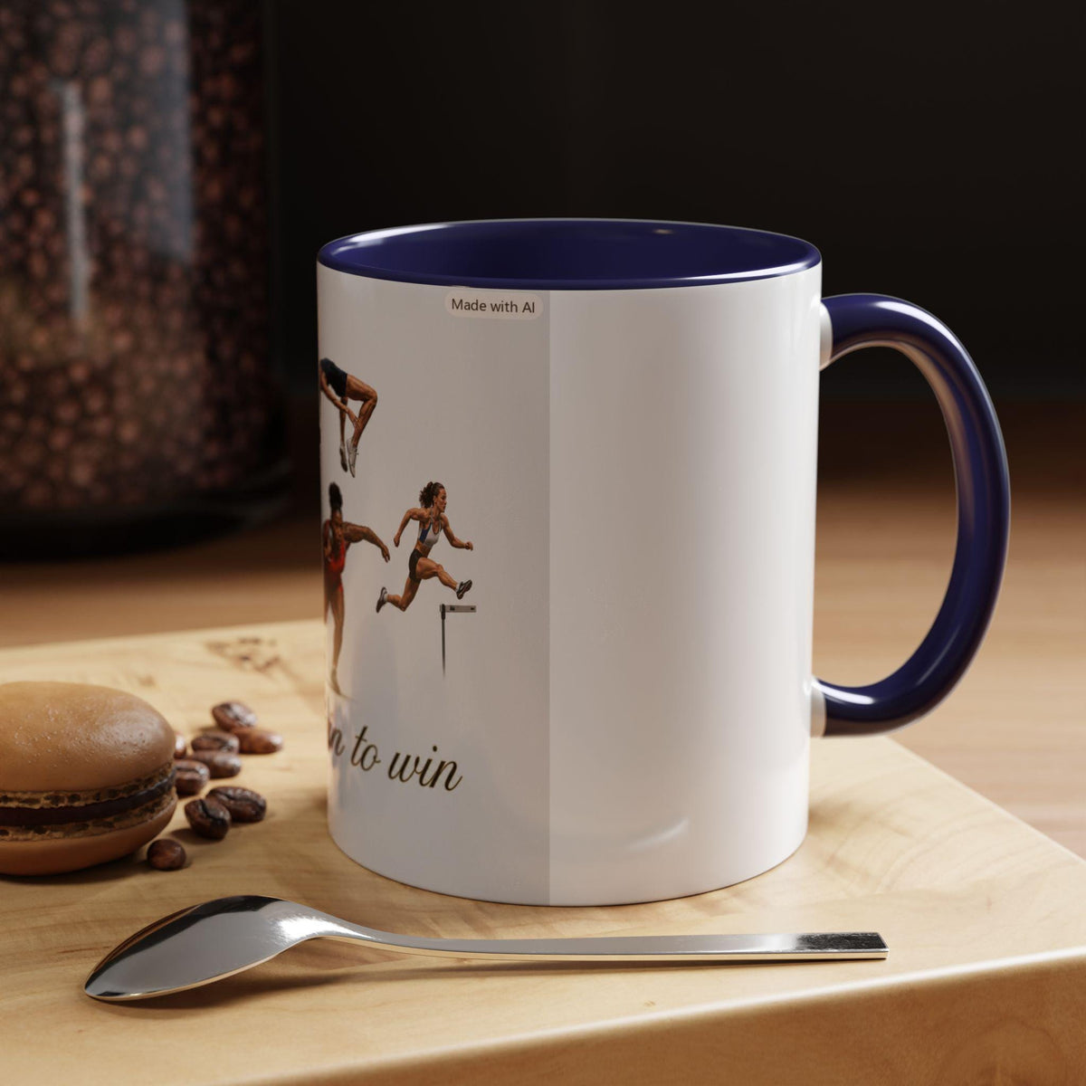Track and Field Athletes I Train to Win Mug | Accent Coffee Mug