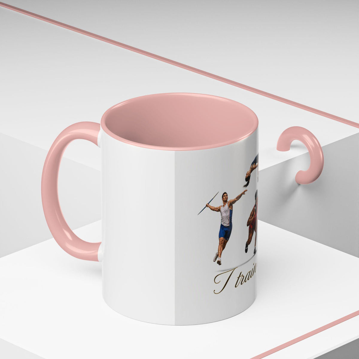 Track and Field Athletes I Train to Win Mug | Accent Coffee Mug