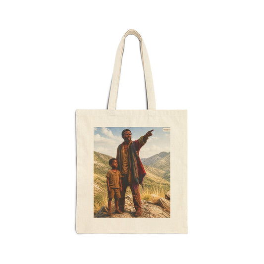 Father and Son Going Home Tote Bag