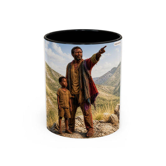 Father and son going home Landscape Scene Mug / 11oz /15oz