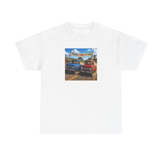Vintage Pickup Trucks Tee | Retro Route 66 Gas Station Graphic