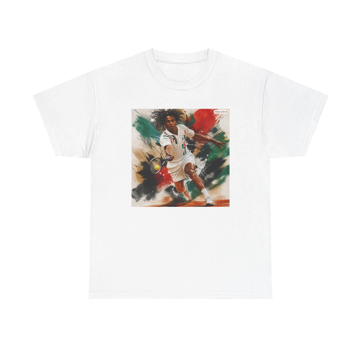 Champion Tennis Player futuristic Sports Art Tee Shirt