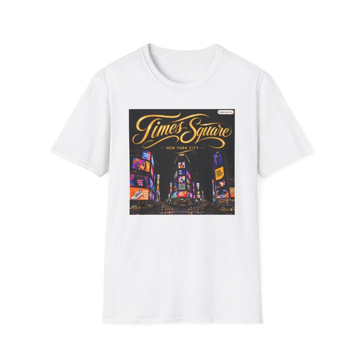 Times Square Night Photo T-Shirt | New York City Skyline Tee