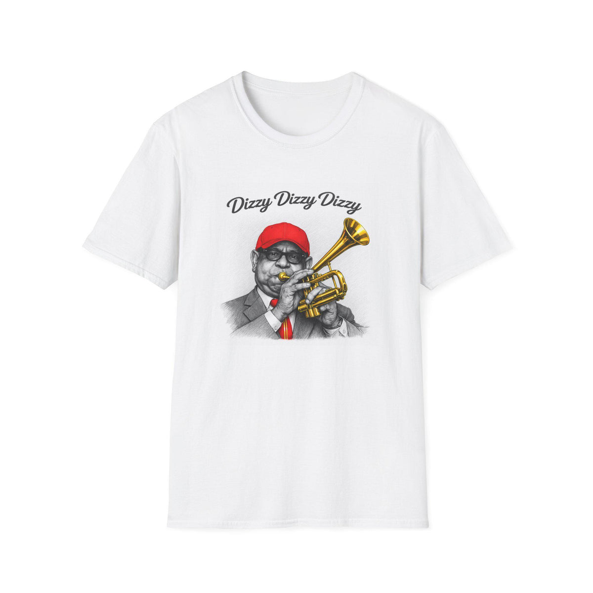 Dizzy Gillespie Trumpet Player T-Shirt | Jazz Musician Graphic Tee