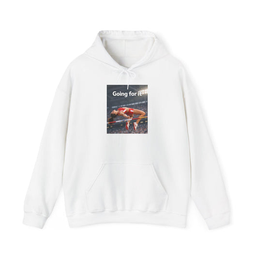 Track Athlete Sprinting Going for It Hoodie | Motivational Sports Sweatshirt