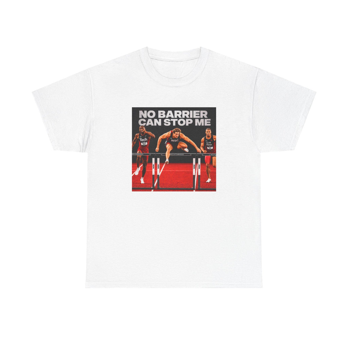 No Barrier Can Stop Me T-Shirt | Hurdles Track Athlete Motivational Tee
