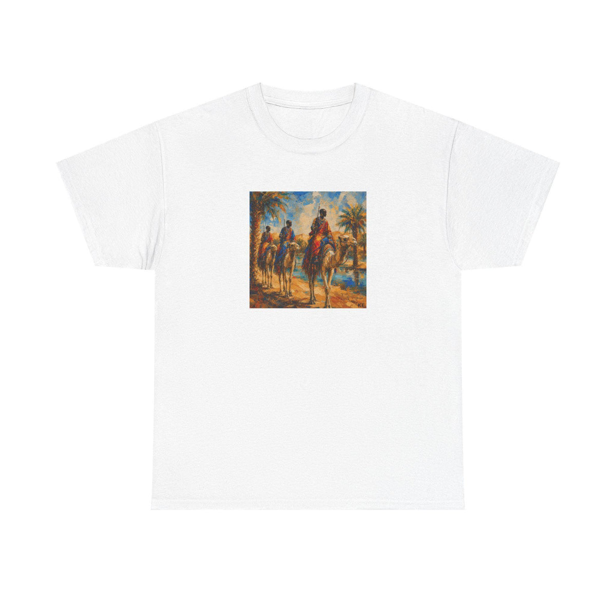 Camel Convoy at the Oasis Unisex T-Shirt