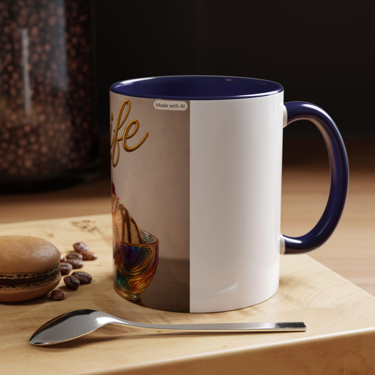 Life Ice Cream Sundae Mug | Accent Coffee Mug 11oz 15oz