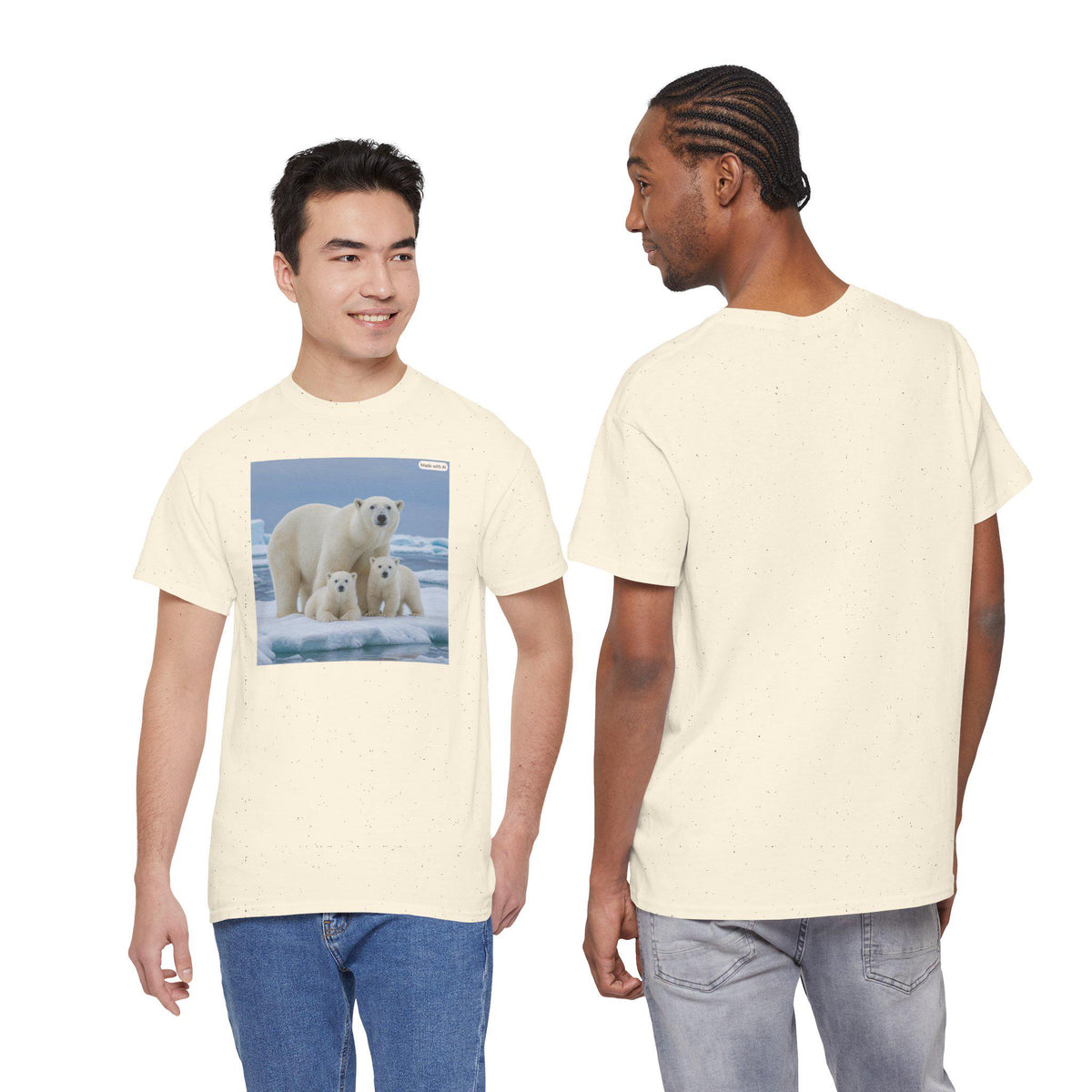 Polar Bear Family Tee | Arctic Wildlife Graphic Shirt