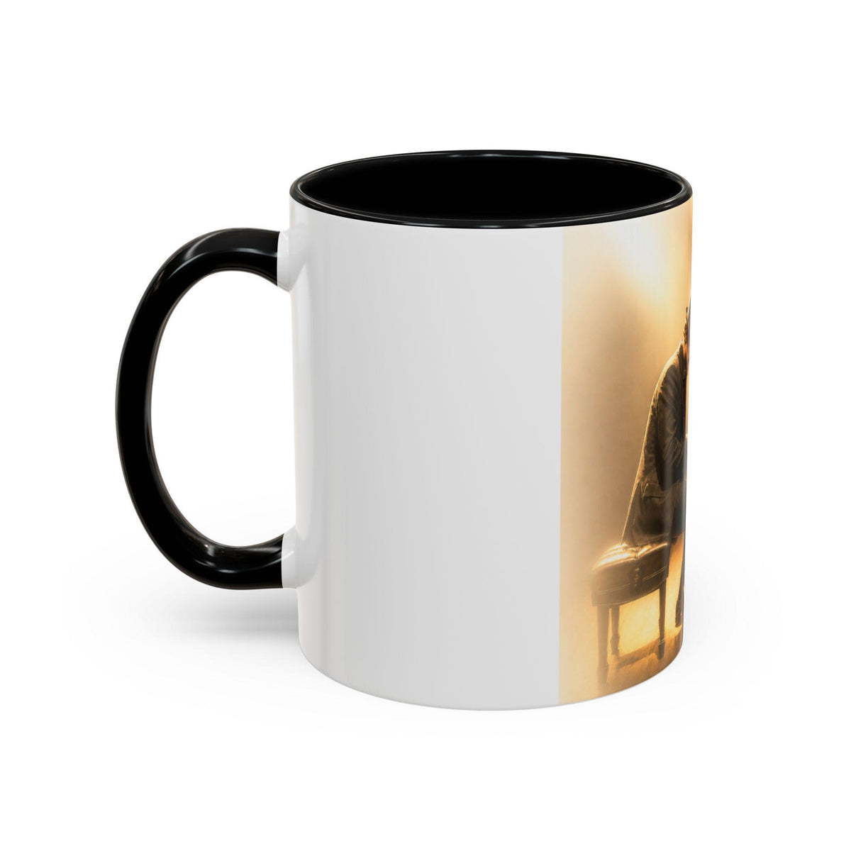 Vintage Jazz Pianist Coffee Mug | Accent 11oz or 15oz