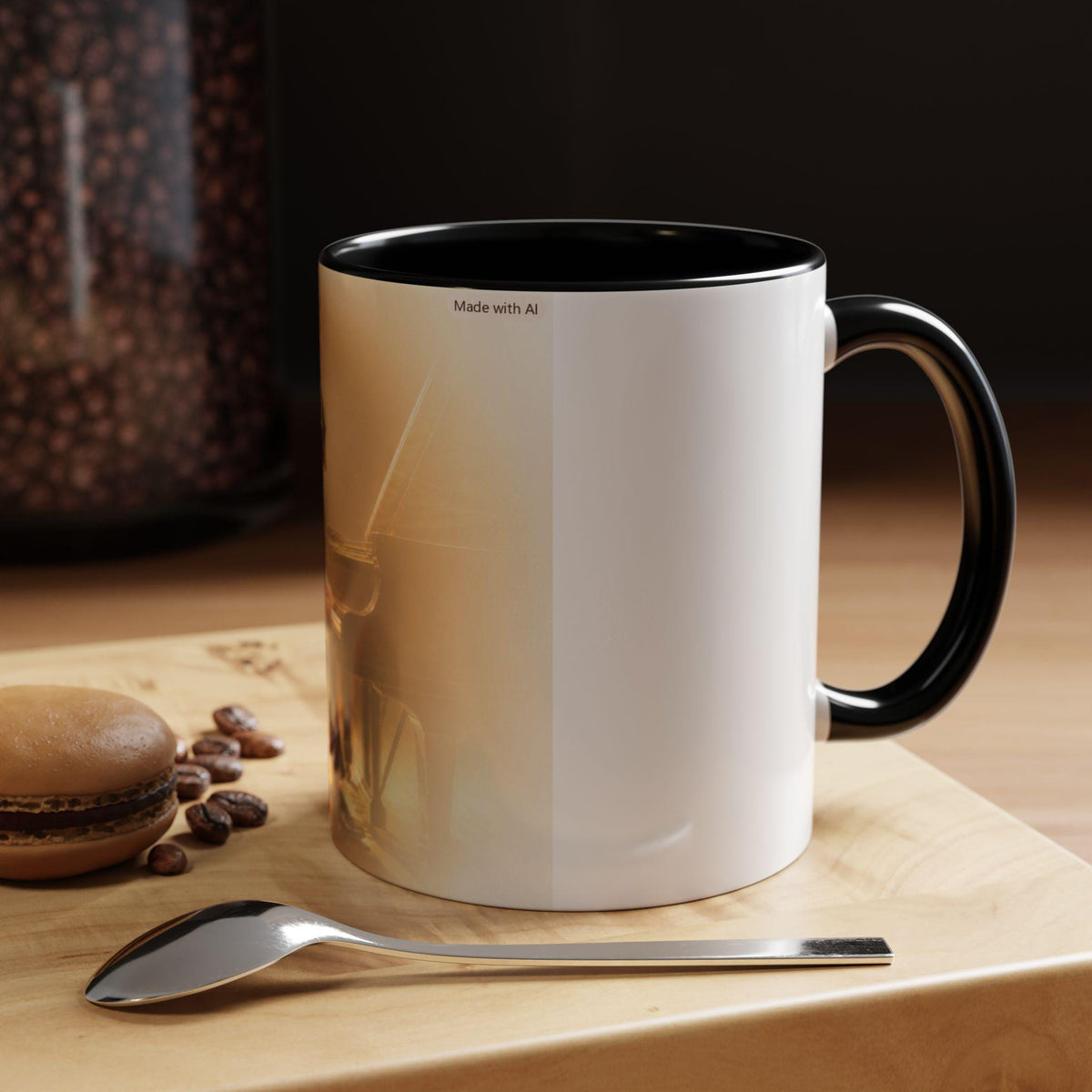 Vintage Jazz Pianist Coffee Mug | Accent 11oz or 15oz