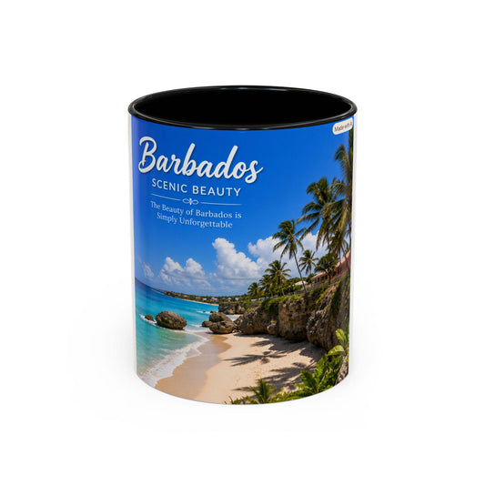 Barbados Scenic Beauty Mug | Beach Palm Trees Coffee Mug