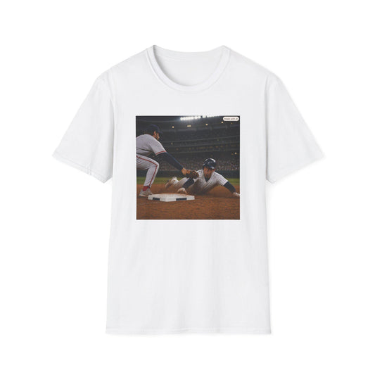 Baseball Slide Play T-Shirt | Baseball Game Scene, Sports Tee