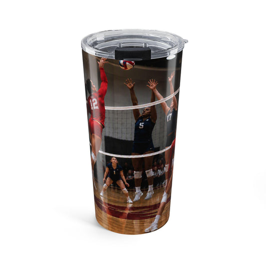 Volleyball Action Photo Tumbler 20oz | Court Spike Scene