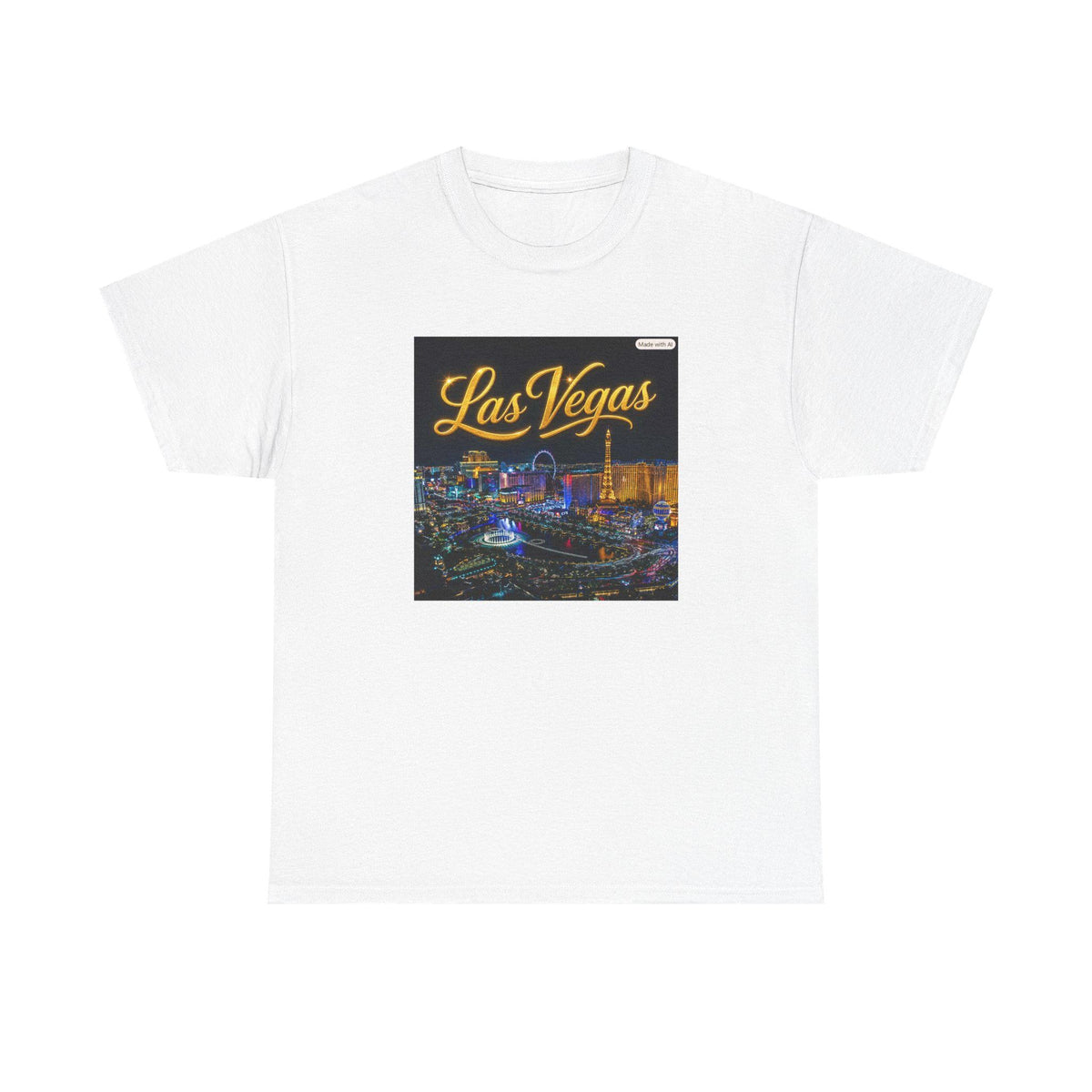 Las Vegas Skyline T-Shirt | Neon Strip Nightcity Tee